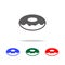 Donut simple black eating icon. Elements of food multi colored icons. Premium quality graphic design icon. Simple icon for website