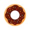 Donut with Sprinkles in Cartoon Animated PNG Illustration