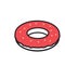 Donut. Vector illustration decorative background design