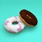 Donuts 3d render 3d illustration