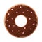 donuts colored icing chocolate food element vector