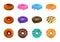 Donuts Realistic Icons