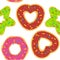 Donuts seamless wallpaper delicous vector design illustration cartoon, donuts bakery isolated seamless stars, love and circle styl