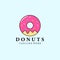 donuts vintage logo, icon and symbol,  illustration design