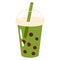 doodle asian food  bubble tea