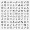 Doodle baby icon sets