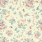 Doodle bright flowers seamless pattern