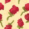 Doodle bright roses seamless pattern