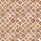 Doodle brown rhombus seamless