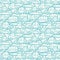 Doodle cars seamless pattern background