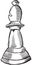 Doodle Chess Bishop Vector