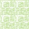 Doodle city streets seamless pattern background