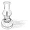 Doodle Classic Oil Lamp, at Transparent Effect Background Streak shading is in another group layer, so you can remove easily