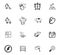 Doodle Cleaning company icons set