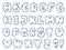 Doodle cloud font