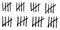 Doodle Count bar. Count the days counted in slashes on the walls of a deserted island or prison. vector illustration