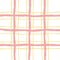 Doodle cute Check Plaid Vector Pattern. Vertical and horizontal hand drawn crossing pastel red and yellow stripes
