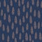 Doodle feather silhouettes seamless pattern in doodle style. Navy blue background. Grey little print