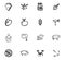 Doodle Fitnes icons set