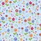 Doodle Flower Garden Seamless Repeat Pattern