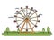 Doodle funny ferris wheel mechanical carnival