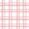 Doodle Gingham Check Plaid Vector Pattern. Vertical and horizontal hand drawn crossing colored stripes. Chequered