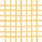 Doodle Gingham Check Plaid Vector Pattern. Vertical and horizontal hand drawn crossing yellow stripes. Chequered