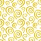 Doodle gold golden swirl ink hand drawn