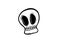 Doodle icon Skull drawing