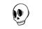 Doodle icon Skull drawing