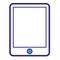 doodle icon tablet, electronics, linear icon