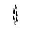 Doodle illustration of a drop. Vector image of a drop of water, blood. Vector icon