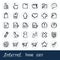 Doodle Internet web icons set