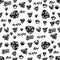 Doodle Mops Dog Seamless Pattern