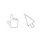 Doodle mouse cursor icons