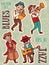 Doodle musicians in 1920\'s style, jazz or blues music band