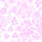 Doodle paisley seamless pattern. Gradient floral elements on white background. Gzhel. Watercolor imitation. Two colors