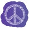 Doodle peace symbol