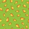 Doodle pear vector seamless pattern. Cute colorful background texture for kitchen wallpaper, textile, fabric, paper