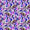 Doodle psychedelic trippy eyes seamless pattern in hippie or Memphis style. Crazy funky background.