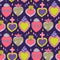 Doodle sacred heart seamless pattern