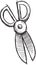 Doodle Scissors Vector