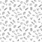 Doodle seamless pattern school writing supplies, books, pencils . Line vector art hand drawn. Suitable for fabrics, wrapping paper