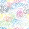 Doodle seamless pencil scribble pattern