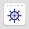 Doodle ship wheel icon