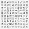 Doodle shopping icons set