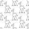 Doodle sketch african camel seamless pattern