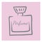 doodle sketch perfume bottle, illustration of aroma bottle