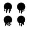 Doodle sketch style of Hand drawn Dripping liquid vector illustration