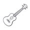 Doodle of small classical guitar